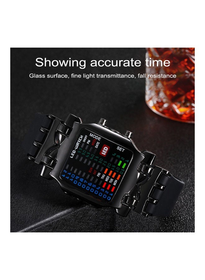 بيوينتي ساعة رقمية ثنائية LED رياضية مقاومة للماء - Image 5