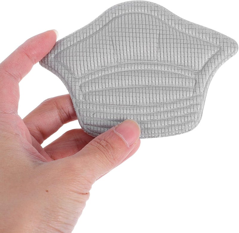 IMIKEYA Heel Anti-Friction Patch and Cushion Inserts 4 Pairs Gray Self-Adhesive Shoe Heel Pads for Men Women Prevent Slipping and Blisters in Loose Or Too Big Shoes - Image 4