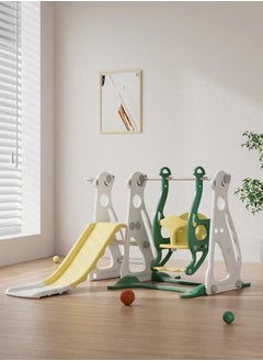 RBWTOYS RBWTOYS- 3 in 1 Swing and slide for Kids indoor Toddler Climber and Swing Set with Basketball Hoops  - Image 2