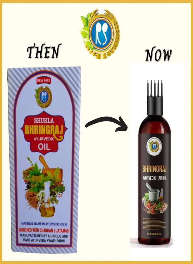 RS Bhringraj Ayurvedic Hair Oil to Reduce Hair fall, Promote Hair growth, reduce Dandruff and prevent graying of Hair (Medium, 100 ml) - Image 3