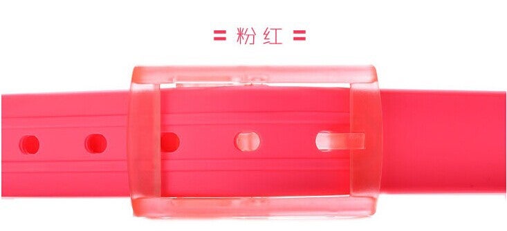Adjustable Silicone No-Metal Belt Apple Green 21 - Image 3