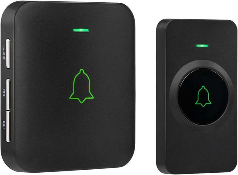 AVANTEK Wireless Door Bell, Mini CB-11 Waterproof Doorbell Chime Operating at 1000 Feet with 52 Melodies, 5 Volume Levels & LED Flash - Image 1