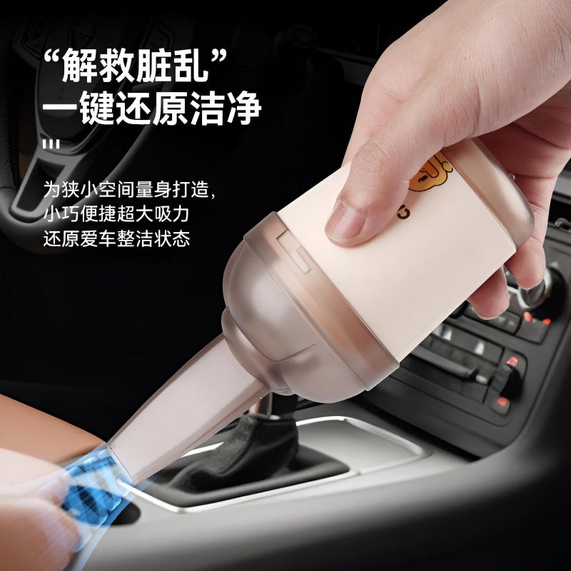Desk Vacuum - Ergonomic Small Vacuum Cleaner for Precise Cleaning of Office Surfaces, Electronics, and Crevices, Featuring Powerful Turbo Suction, 360-Degree Operation, and Ample Storage in Stylish Pi - Image 4