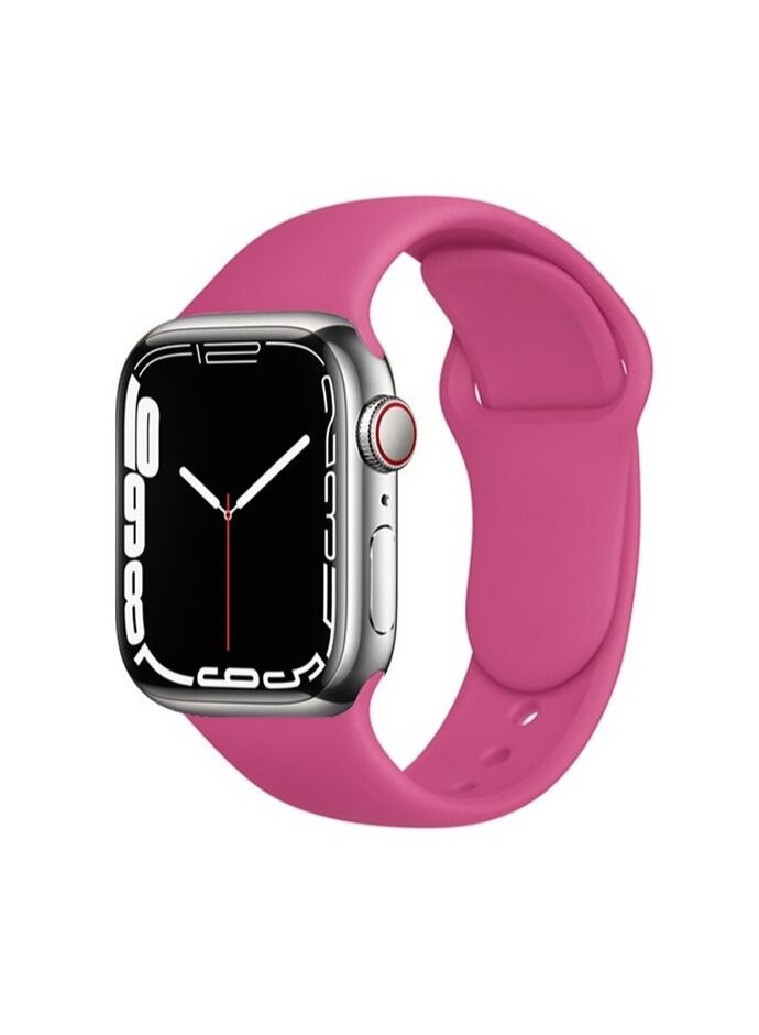 Apple Watch Band 45mm 44mm 42mm Soft Silicone Sport Band Replacement Wrist Strap Compatible for iWatch Apple Watch Series 7/SE/6/5/4/3/2/1 (45mm/44mm/42mm)