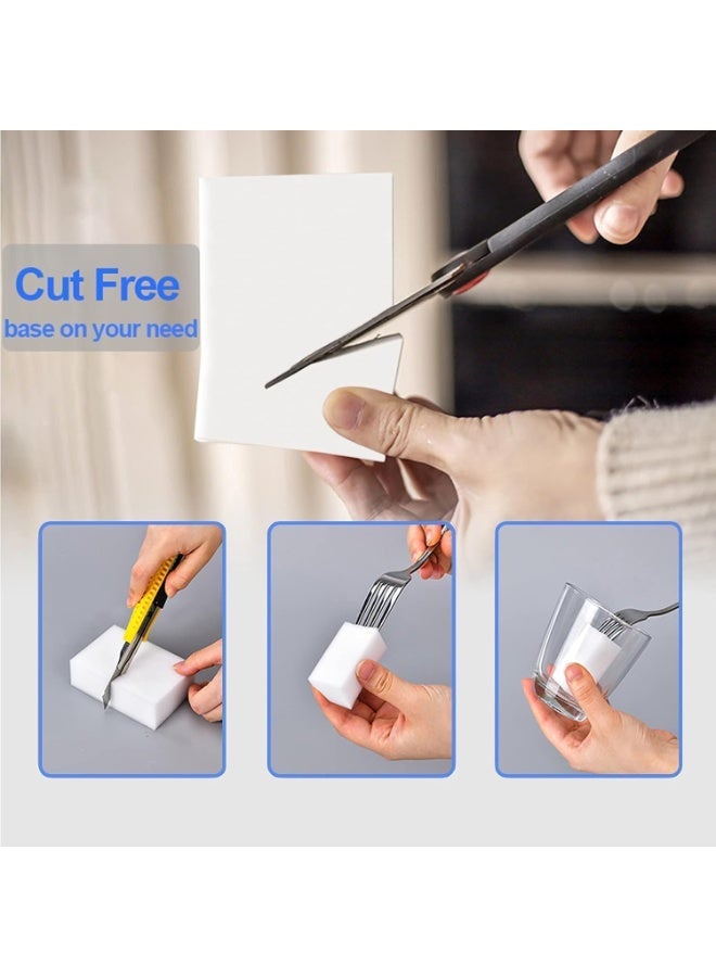 MXM Magic Sponge Eraser, 50 Packs Melamine Sponge-Foam, Multi-Functional Household Cleaning Non-Scratch Scrub Pads for Kitchen, Bathroom, Tub, Sink, Furniture, Car, Walls (50 Pcs) - Image 4