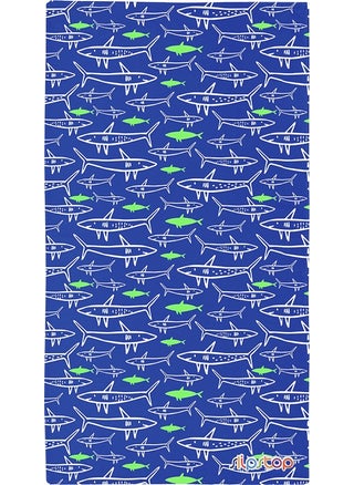 Slipstop Jaws Towel Blue Children's Towel 