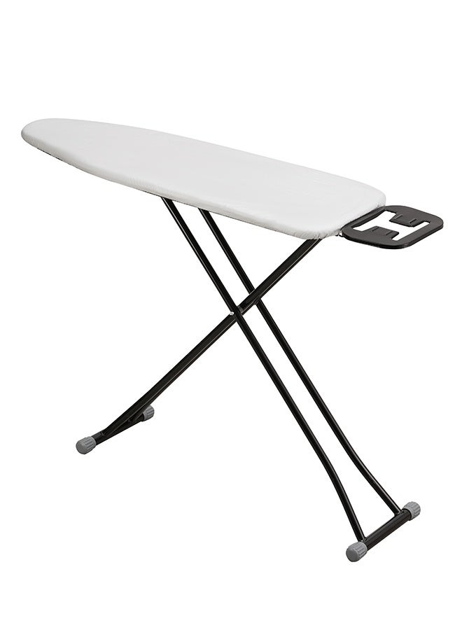 LAWAZIM 13"x43" / 33x109cm Ironing Board with Iron Rest - Foldable and Heat Resistant Iron Rest, Padded Surface, Lightweight Black Frame with Gray Cover -for Small Spaces, Apartments, & Laundry Rooms - Image 5