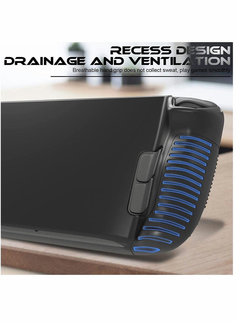SYOSI - Protective Case Compatible, for Valve Steam Deck, Full Protection Silicone Cover, with Anti-Slip Particles Shockproof Protector Grip Shell, for Steam Deck -Black - Image 1