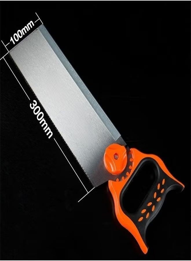 XiuWoo Clip Back Sawmill Cutting Tool 45 Degree Hand Saw Box Woodworking Clamping Box Saw Storage Mitre Box with Back saw, Plastic Storage for Hand Tools  - Image 5