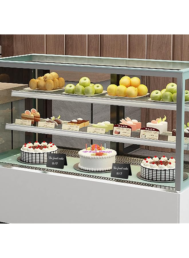 X spring Mini Chalkboard Signs 20 Pack Mini Chalkboard Tent Signs For Food Chalkboard Food Labels With 2 Pens And 2 Cleaning Cloth Table Sign Chalkboard For Buffet Party Wedding And Bakery - Image 4