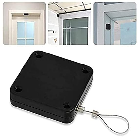 OZKET Free Automatic Door Closer Multifunctional Automatic Door Closer Automatically Self Closing Door with Drawstring for Internal Home Outdoor Iron Door Random Color Standard - Image 3
