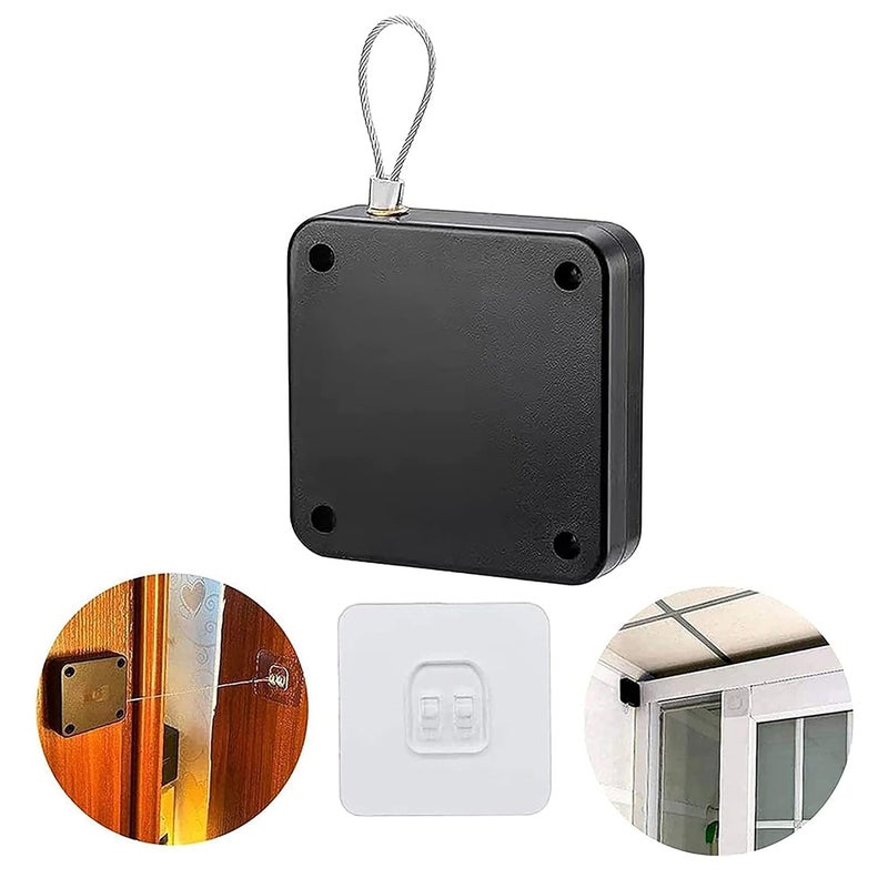 OZKET Free Automatic Door Closer Multifunctional Automatic Door Closer Automatically Self Closing Door with Drawstring for Internal Home Outdoor Iron Door Random Color Standard - Image 5