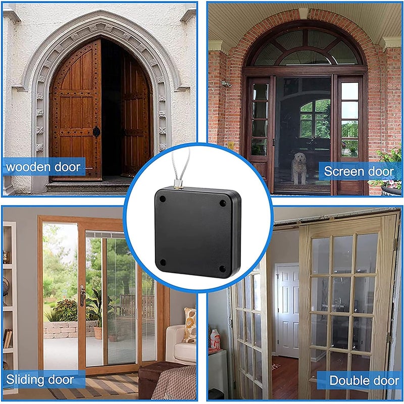 OZKET Free Automatic Door Closer Multifunctional Automatic Door Closer Automatically Self Closing Door with Drawstring for Internal Home Outdoor Iron Door Random Color Standard - Image 4
