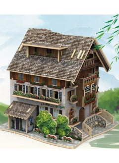 LELE BROTHER 3D Puzzle Wooden Assembly Simulation Building Model 
