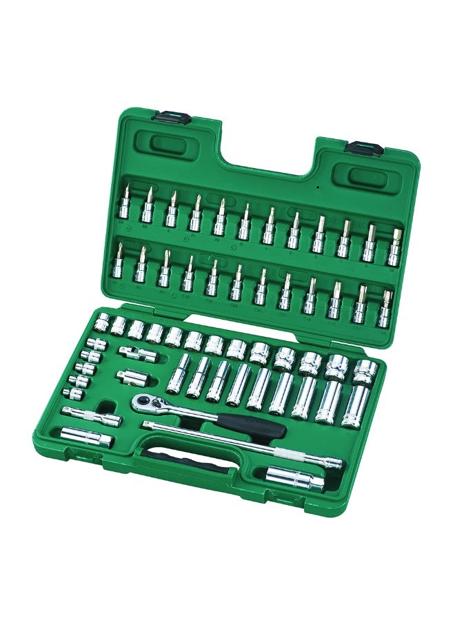 SATA ST09004SJ 60-Piece 3/8" Drive 6 Point Metric Socket Set - Image 1