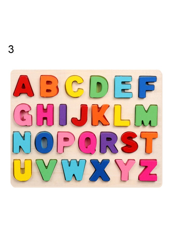 NIBEMINENT Alphabet ABC Wooden Puzzles Board Kit