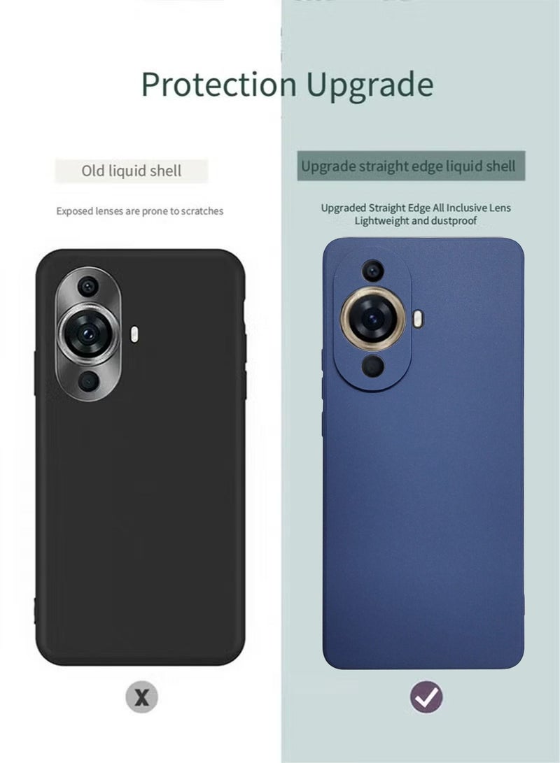 Huawei Nova 11 pro Mobile Case Cover Anti-Fingerprints Luxury Soft Liquid Silicone case Premium Slim and Full Body Protection Shockproof Drop Protection Back Cover - Image 5