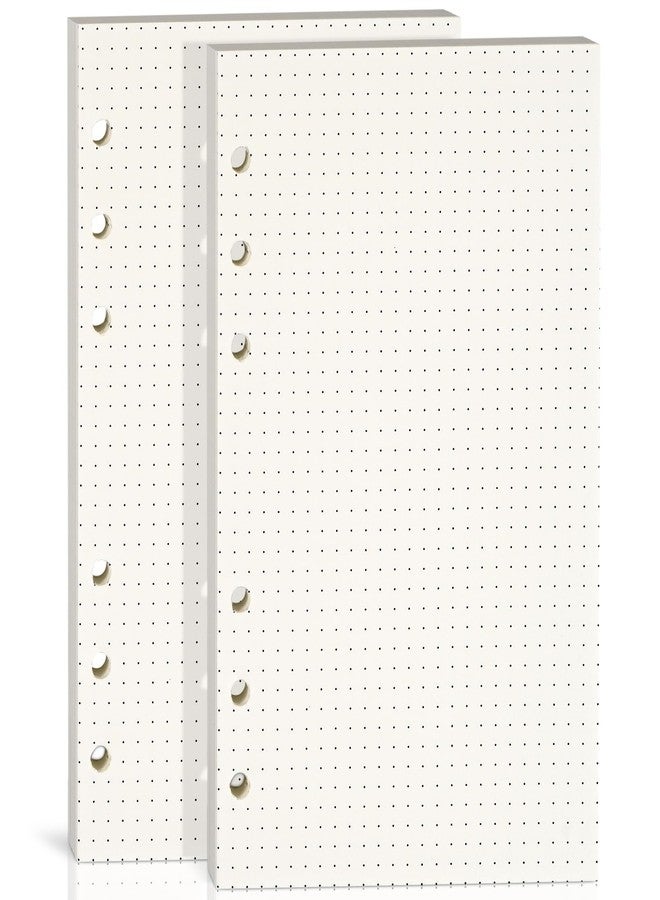 Bidponds 2 Packs A6 Dot Grid Paper 100Gsm Thick 6 Hole Punched A6 Dotted Paper Refill For Planner Binders Organizer 80 Sheets 160 Pages 6 69 X 4 13 Inch Beige