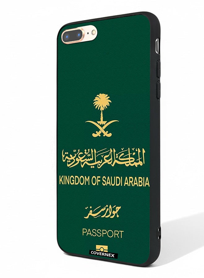 Covernex Apple iPhone 7 Plus Protective Case Cover Printed Featuring Saudi Arabia Passport Inspired Design - Image 1