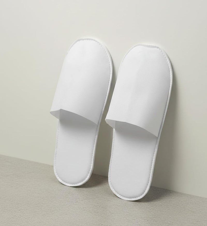 clayherbs (25 Pair Set Disposable Slippers | Washable Slippers | Non-slip | Closed Toe | House Guest Slippers | Bulk Pack for Hotel and Spa | Indoor Slipper - Image 1