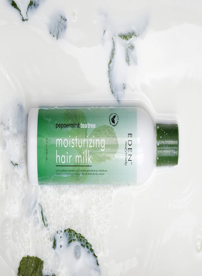 EDEN BodyWorks Peppermint Tea Tree Hair Milk | 8 oz | Moisturize, Nourish, & Refresh Hair and Scalp - Packaging May Vary - Image 4
