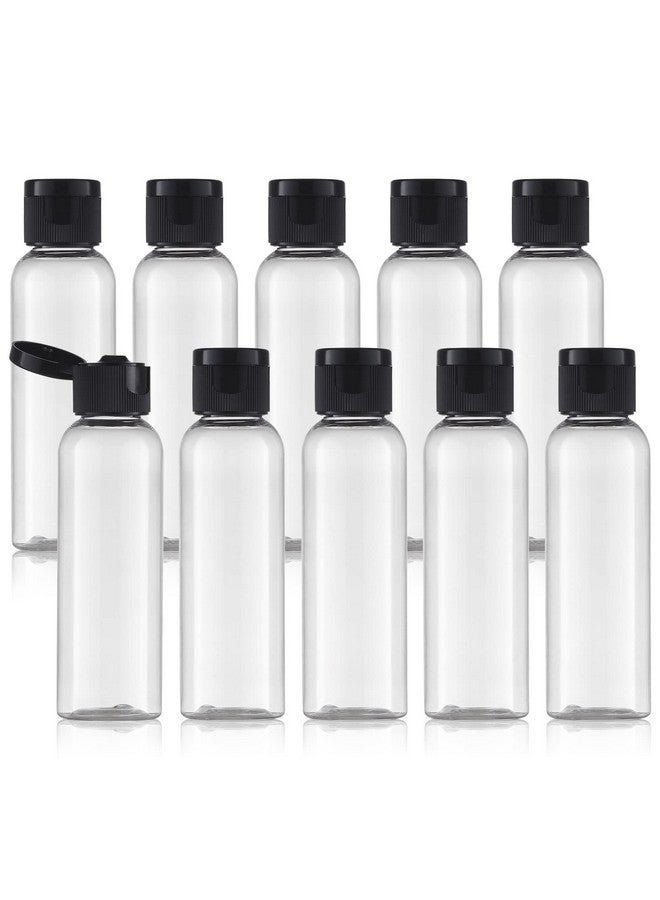 Tekson Travel Bottles Empty 2Oz (10 Pcs)Plastic Travel Size Cosmetic Containertsa Amber Squeeze Bottle For Shampooconditioner (Flip Cap) - Image 1
