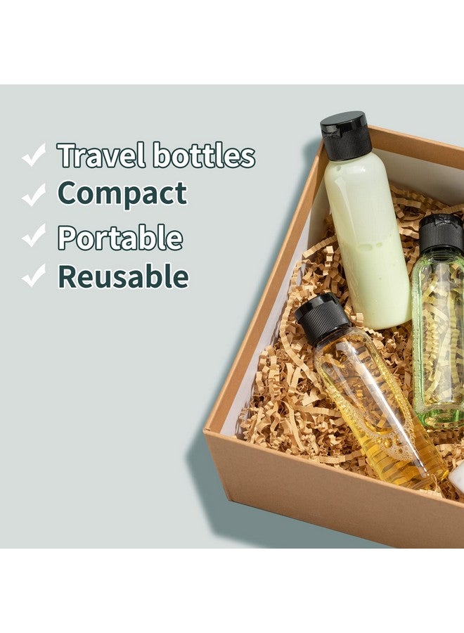 Tekson Travel Bottles Empty 2Oz (10 Pcs)Plastic Travel Size Cosmetic Containertsa Amber Squeeze Bottle For Shampooconditioner (Flip Cap) - Image 4