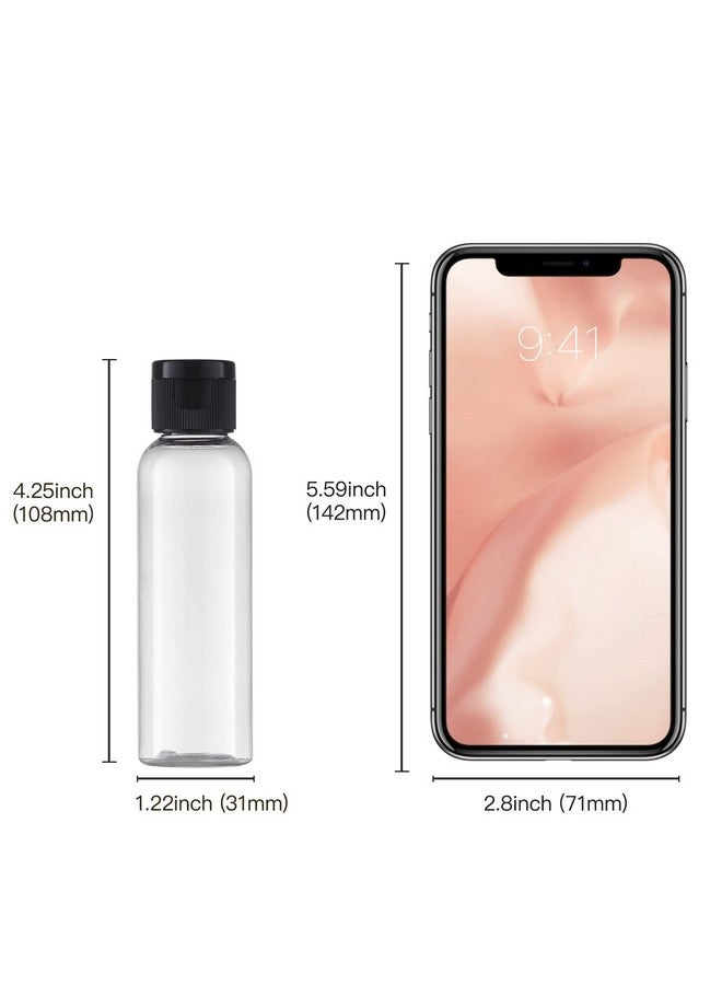 Tekson Travel Bottles Empty 2Oz (10 Pcs)Plastic Travel Size Cosmetic Containertsa Amber Squeeze Bottle For Shampooconditioner (Flip Cap) - Image 5