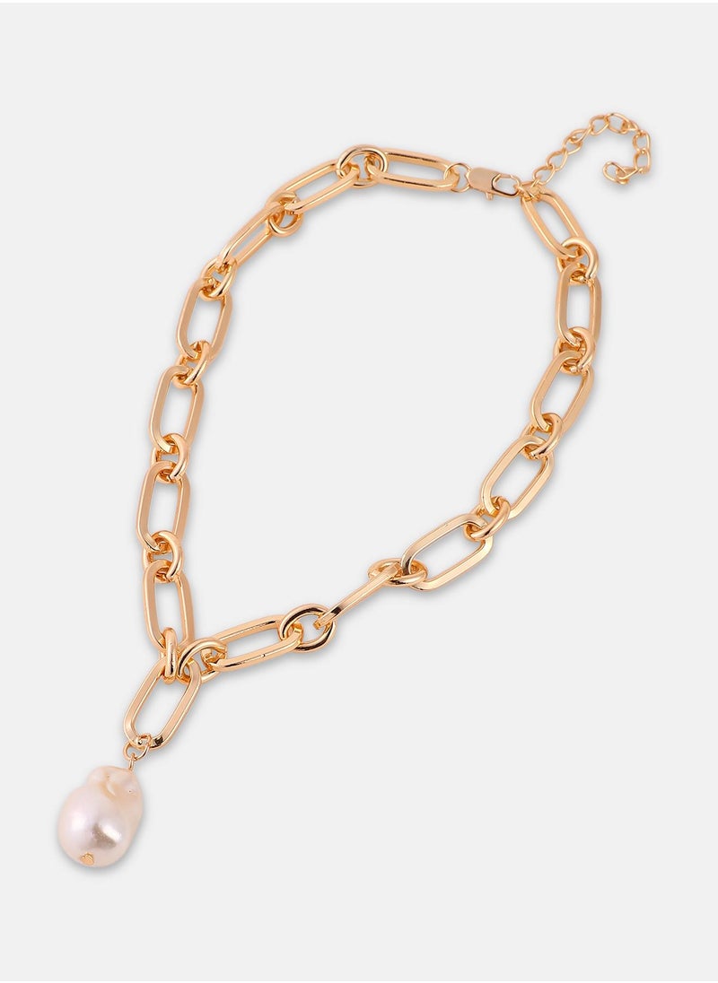سوهي Women's The Dented-Perla Chain Necklace  - Image 4