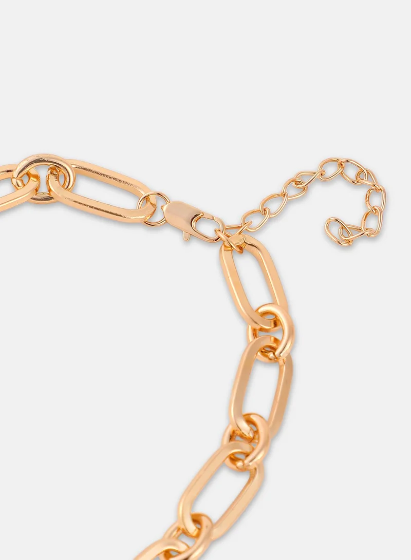 سوهي Women's The Dented-Perla Chain Necklace