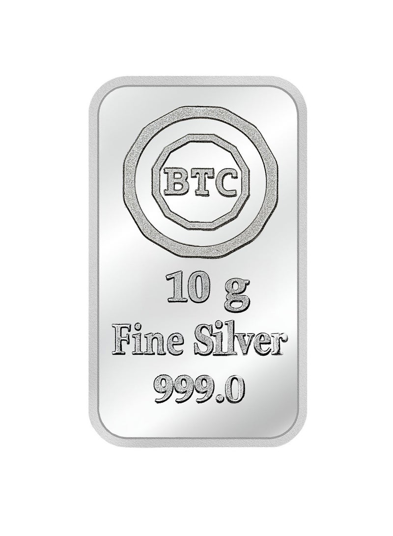 BTC 10g Silver Ingot - Taj Nefru - Image 3