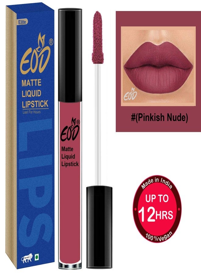 EOD® Ultra Soft Matte Lip Cream Liquid Lipstick Non Transfer(Pinkish Nude) - Image 1