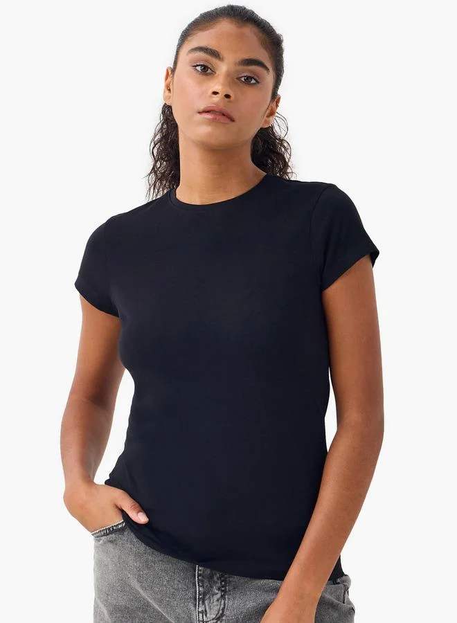 سبلاش فيڤ طقم قطعتين - تي شيرت بياقة دائرية