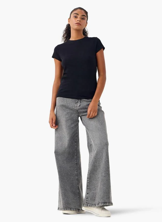 Splash FAV  Set of 2   Crew Neck T shirt for Women | Best Price UAE