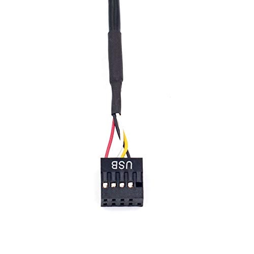 RGEEK 9pin USB Header Male 1 to 2 Female Extension Cable Card Motherboard 9-Pin USB HUB USB 2.0 9 pin Connector Adapter Port Multilier - Image 5
