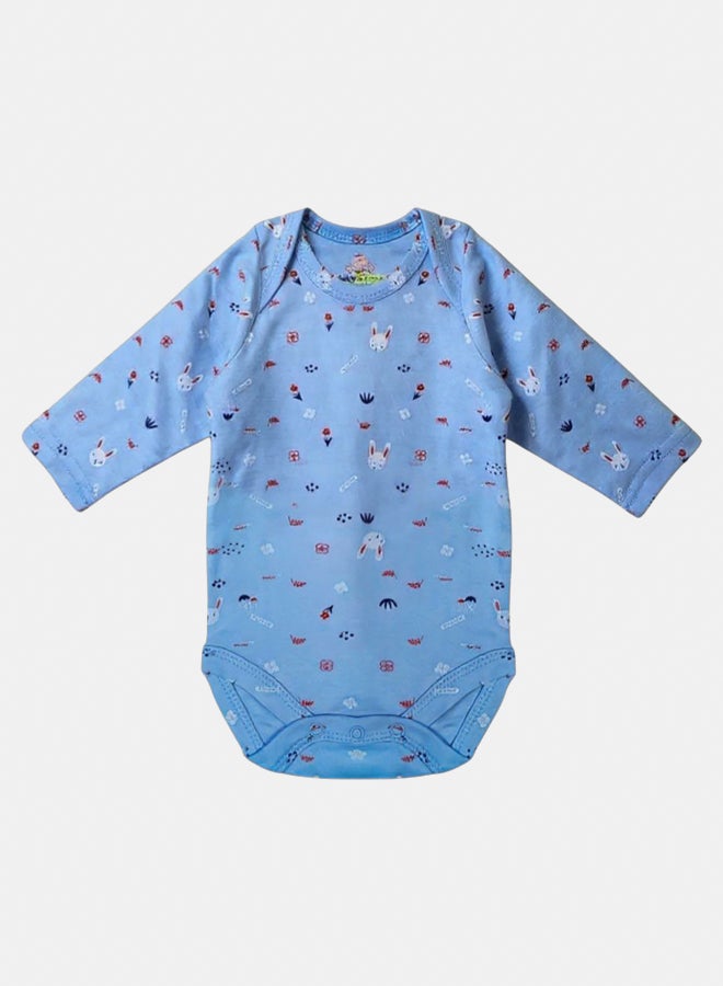 BabyShoora Baby Unisex Printed Long Sleeves Cotton Bodysuit (Pack Of 2) - Image 2