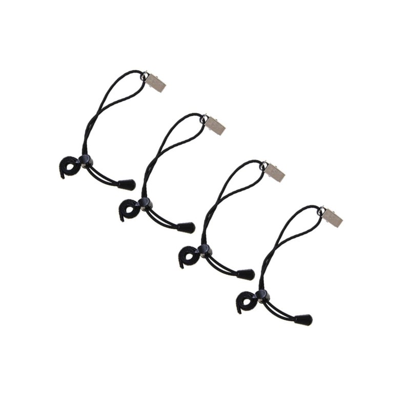 4 Pcs Windproof Photography Backdrop Clip Set Black Nylon for Studio Background Support - Image 2