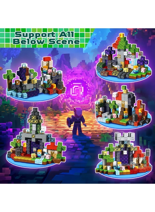 200 PCS Magnetic Blocks (More Pieces) - 2cm Magnet Cubes, Build Your Own Magnet Worlds | STEM Sensory Toys for Toddlers & Kids Ages 3-10, Classroom Gifts - Image 3