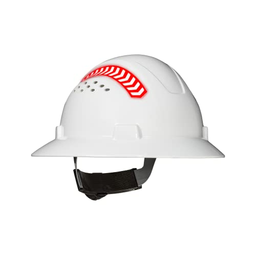 Coast SH300 Full Brim Safety Hard Hat with Directional Reflective Arrows White, 1 Count (Pack of 1) - Image 1