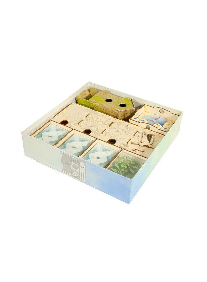 The Broken Token Game Organizer Compatible with Wingspan - Wooden Game Organizing Box with Multiple Trays - Image 3