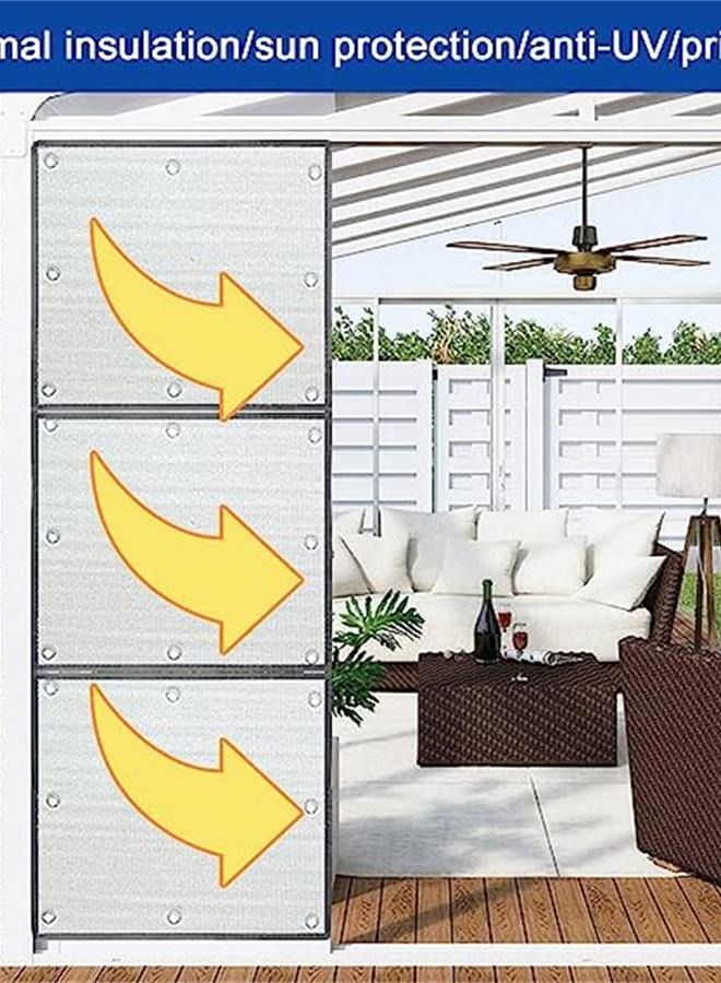 Glass Window Privacy Film,Double Side Aluminum Foil Insulation Film,Heat Control Anti UV Window Tint,Thermal Insulation Reflective Film,for Home,Office,Bathroom (50x50cm/20''x20'') - Image 2