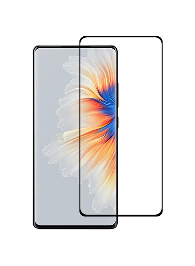 HuHa Tempered Glass Screen Protector Compatible For Xiaomi Mi Mix 4 3D Curved Edge Full Screen Tempered Glass Film Black - Image 1