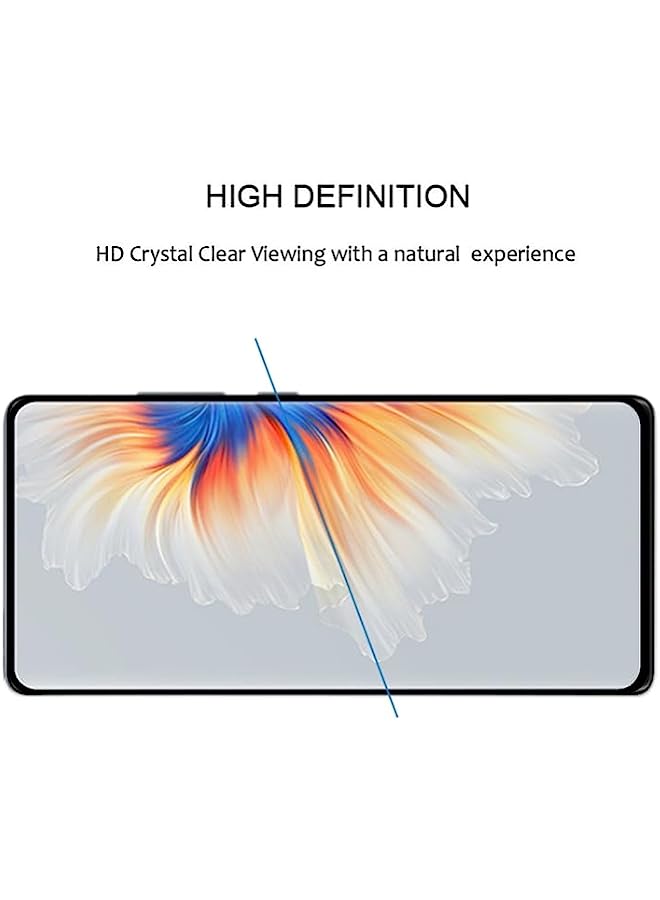 HuHa Tempered Glass Screen Protector Compatible For Xiaomi Mi Mix 4 3D Curved Edge Full Screen Tempered Glass Film Black - Image 4