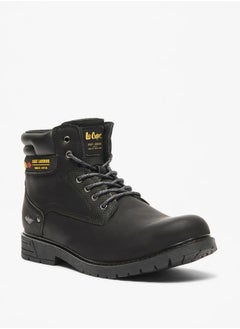 Lee Cooper Men's Logo Detail Chukka Boots with Lace-Up Closure  - Image 1
