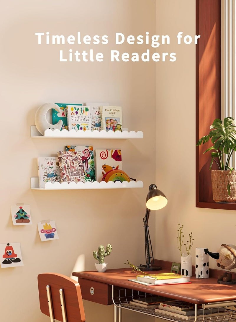 ميكسد 4 أجهزة كمبيوتر شخصية عائمة الرفوف الزاوية - الجدار المثبتة الرفوف المعدنية للديكور المنزلي في غرفة النوم، غرفة المعيشة، الحمام، المطبخ، المكتب - Image 4