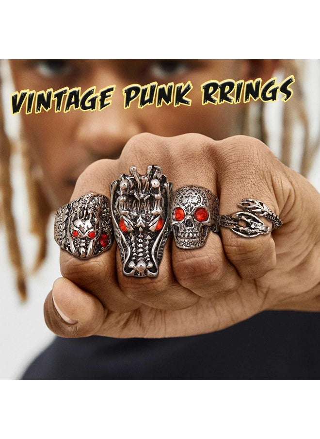 15Pcs Vintage Punk Rings For Men Women Snake Ring Dragon Open Rings Set Knuckle Stacking Ring Boho Finger Rings - pzsku/Z3132A3185D902AD7CDBFZ/45/_/1735214492/03ae869c-2b24-4135-9c27-0e1bd2da1715