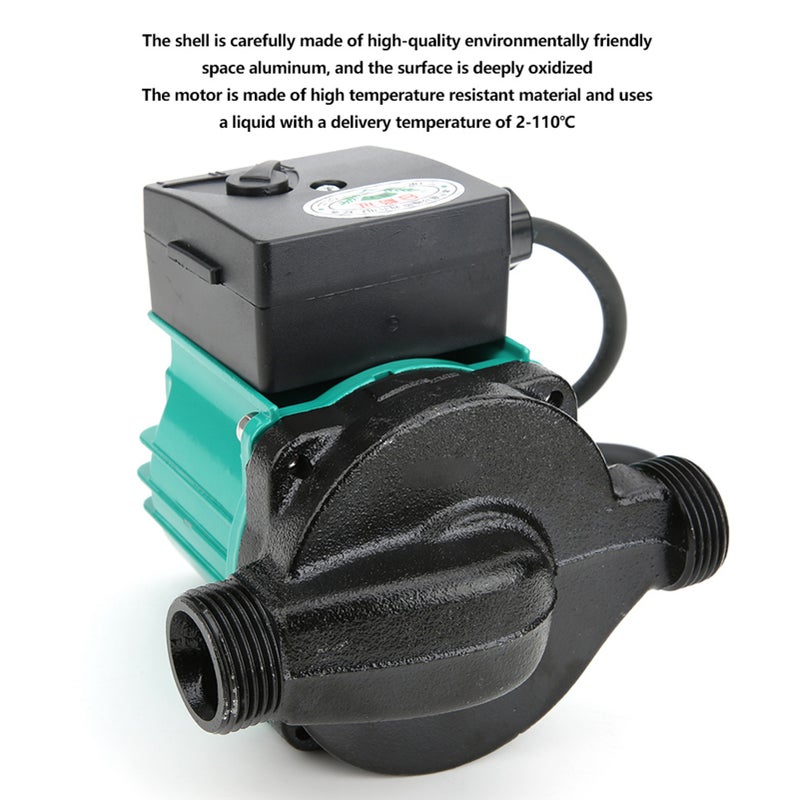 Circulating Boosting Pump Ultra‑Quiet Automatic with Copper Wire Motor 220V 100W 3/4in - Image 4