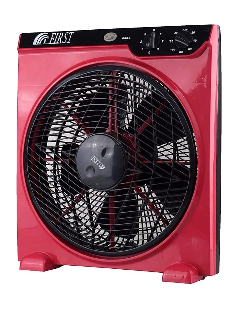 first First YT-1228 12-inch Electric Exhaust Fan - Red, 50.0 Watts  - Image 1