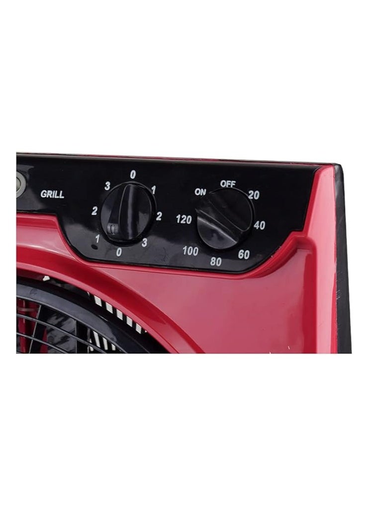 first First YT-1228 12-inch Electric Exhaust Fan - Red, 50.0 Watts  - Image 2