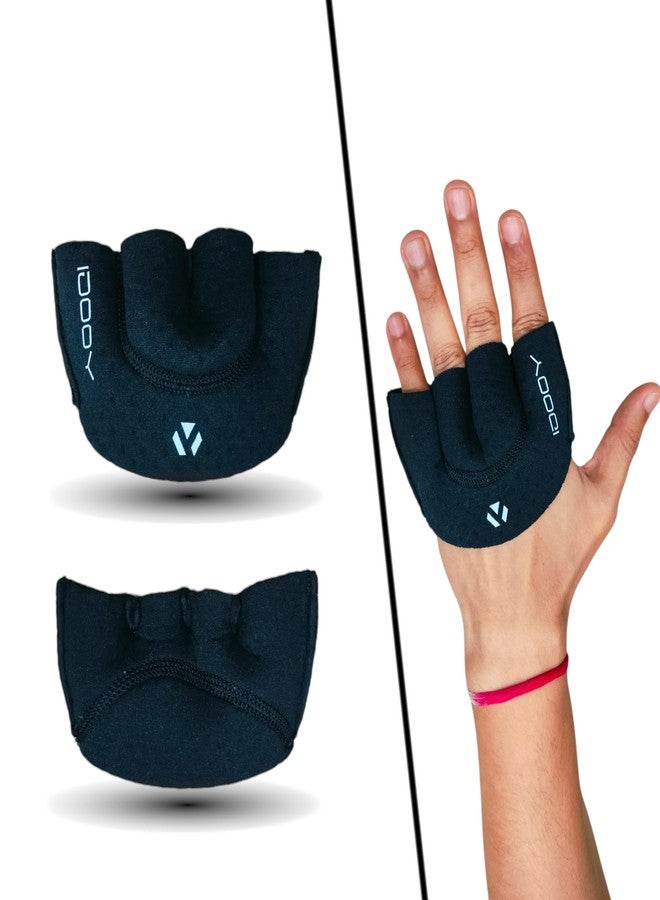 YOOGI Cricket Half Finger Fielding Gloves, Lightweight Training Gloves with Neoprene Padding, Adult Size - Image 1